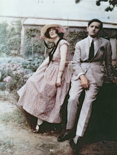 Andre Malraux with his first wife, Clara Goldschmidt, 21st October, 1921 by French Photographer